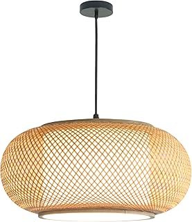 Bamboo Light Dining room light japanese Pendant Light Country style Ceil...
