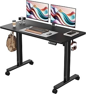Monomi Electric Height Adjustable Standing Desk, 48x24 Inches, Ergonomic...