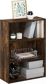 Furinno PASIR Book Shelf, 3-Tier Bookshelf, Storage Shelves Bookcase, 9....