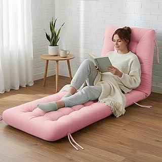 Long Floor Cushion Large Floor Cushion with Brushed Cotton Jumbo Lounger...