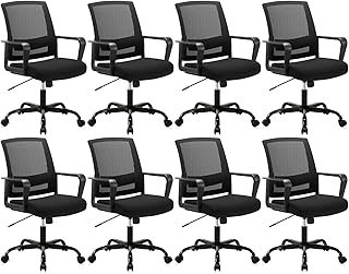 CLATINA Ergonomic Rolling Mesh Desk Chair with Executive Lumbar Support ...