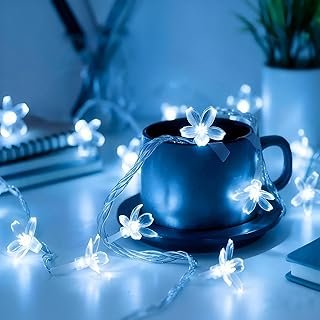 LIGHTOP Flower Fairy Light Battery Operated Indoor String Lights 30LED C...