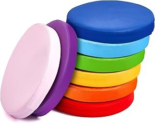 Juexica 8 Pcs Extra Thick Flexible Seating Floor Cushions Assorted Color...