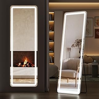 Sweetcrispy Full Length Mirror with LED Lights, 65