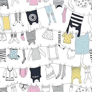 TOARTi Laundry Wallpaper for Laundry Room Wall Decal Laundry Room Decor ...