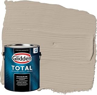 Glidden Total Interior Wall Paint & Primer All-in-One, Discover/Beige, E...