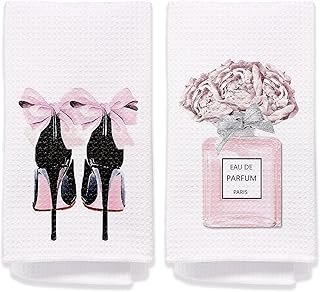 Pink Hand Towels Decor for Bathroom, Pink Bathroom Accessories Decorativ...