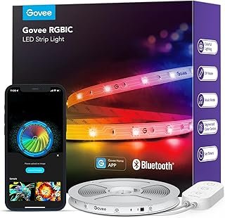 Govee RGBIC LED Strip Lights, Smart LED Lights for Bedroom, Bluetooth LE...