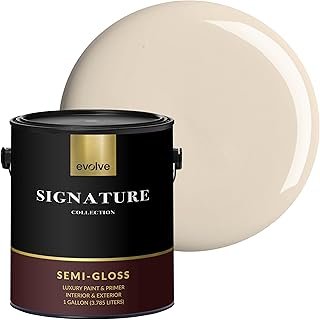 EVOLVE Signature Collection Luxury Interior Paint & Primer, Semi-Gloss S...
