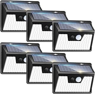 Peasur Solar Lights Outdoor Motion Sensor, 6 Pack 140 LED Solar Powered ...