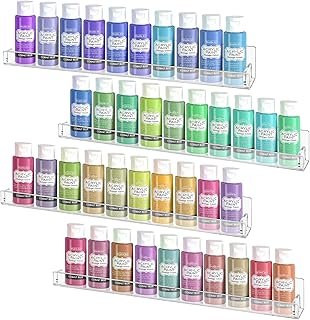 Vowcarol Clear Paint Organizer Wall-Mount, Miniature Paint Holder, Paint...