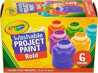 Crayola Washable Kids Paint (6ct), Assorted Bulk Paint Set for Kids, Ess...