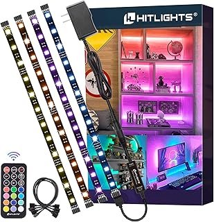 HitLights LED Strip Lights, Small LED Light Strips Dimmable, RGB 5050 Co...