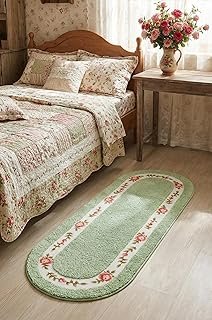 Stay Young Decorative Rose Flower Area Rug,Bedroom Living Room Bathroom ...