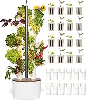 Gardyn Studio 1 Vertical Hydroponics Growing System Kit - 16 Non-GMO Pla...