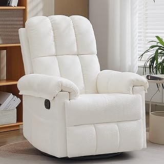 Recliner Chair, Swivel Rocker Recliner Chair for Adults, Small Recliners...