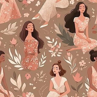 Stickorama Floral Women Peel and Stick Wallpaper Self Adhesive 17.72