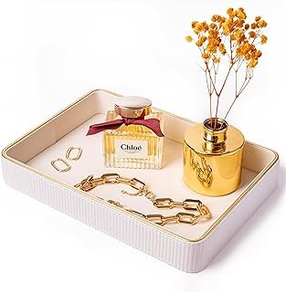 ZHEM Perfume Tray Valet Tray Night Stand Bedside Organizer| Perfume Orga...