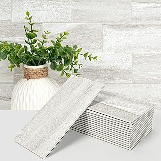Art3d 102-Piece Faux Stone Peel and Stick Backsplash Tile, Waterproof Th...