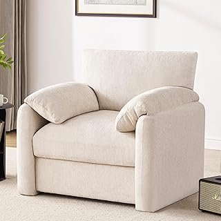 Chenille Oversized Armchair, 38.6